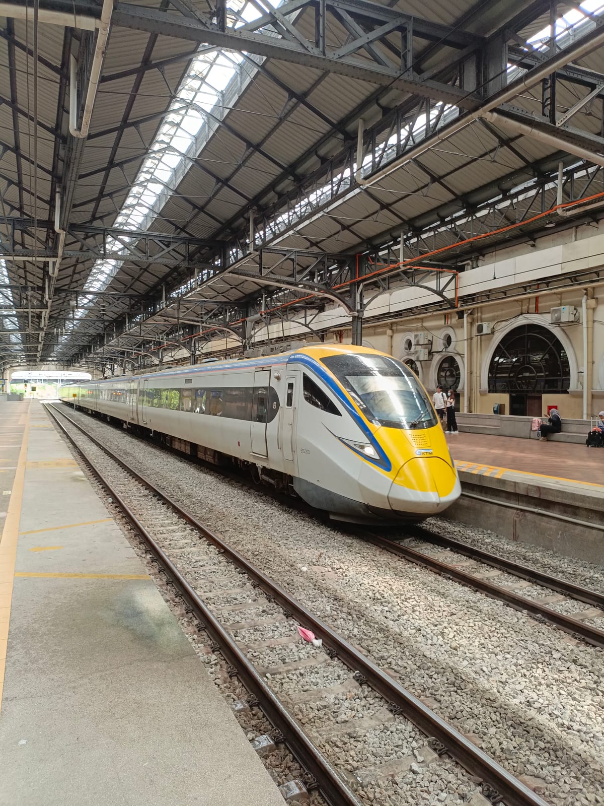 A KTM ETS train at the old Kuala Lumpur railway station