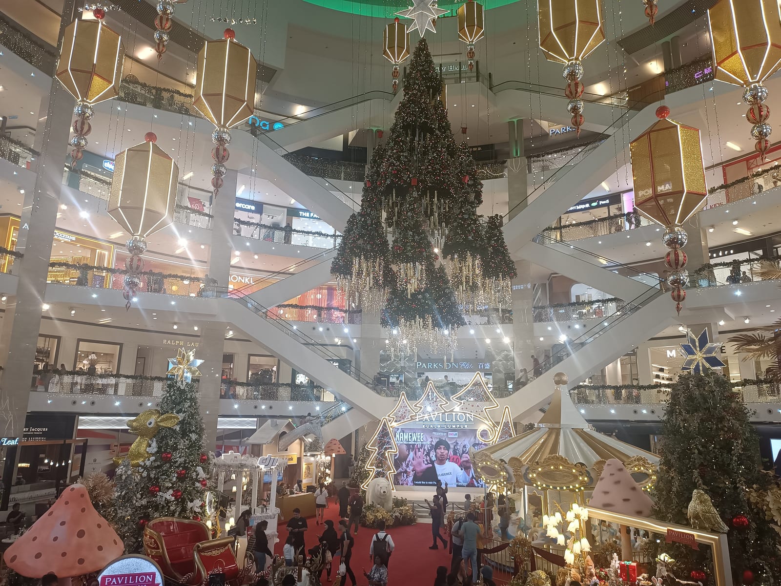 Christmas decorations at Pavilion Kuala Lumpur