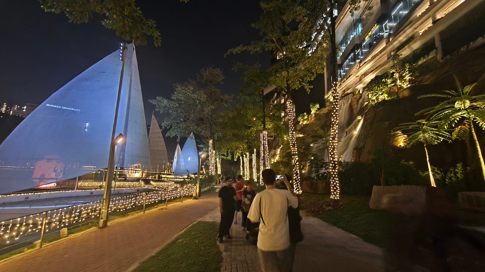 Sunway Square at night, home of the JCPAC