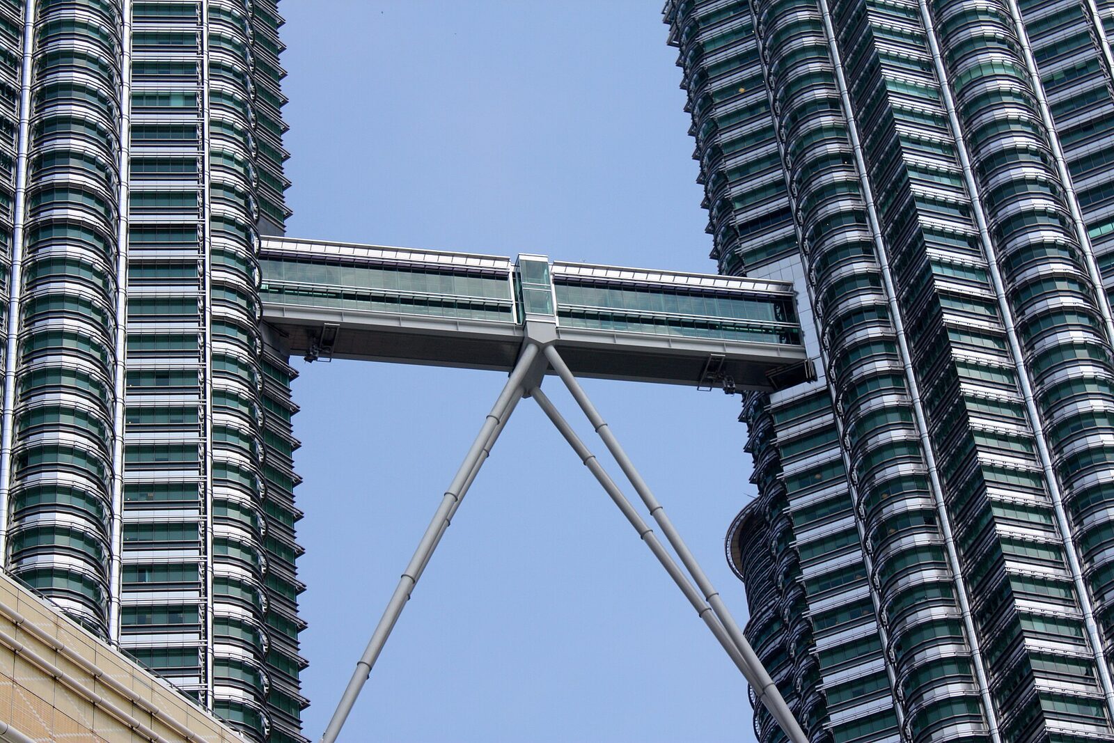 The Petronas Towers above the Convention Centre district