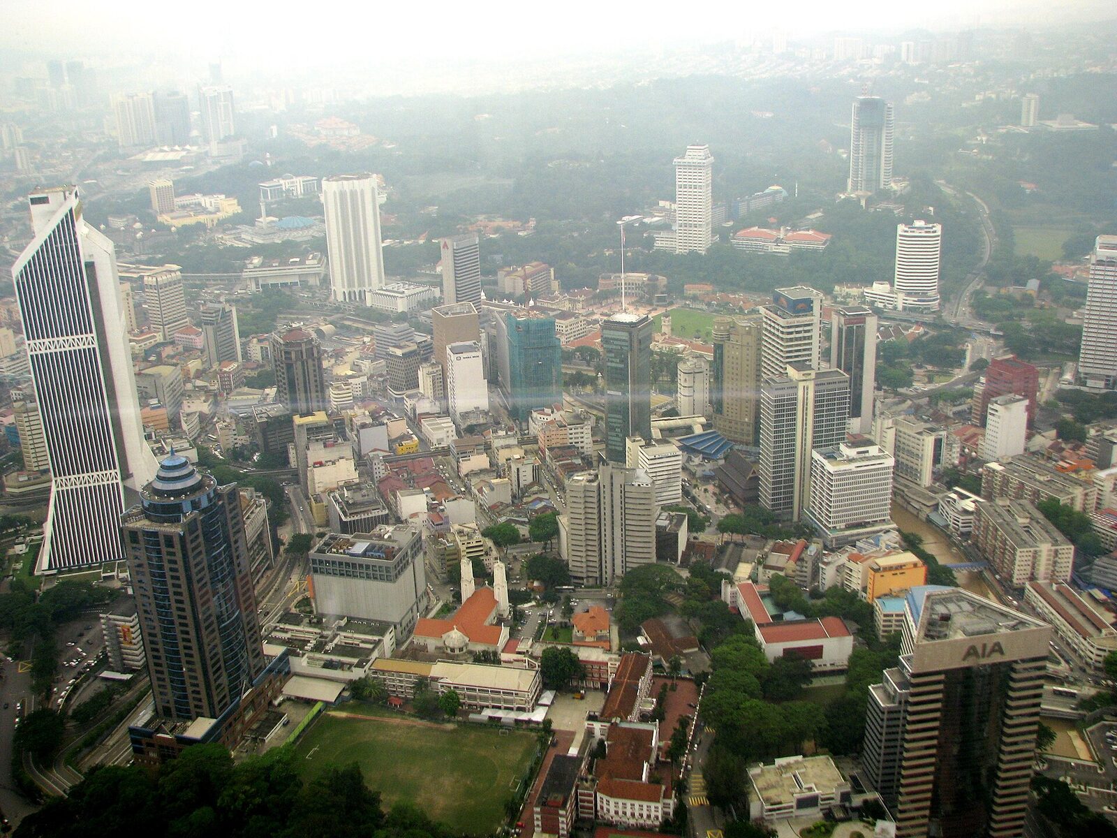 The embassy district seen from KL Tower