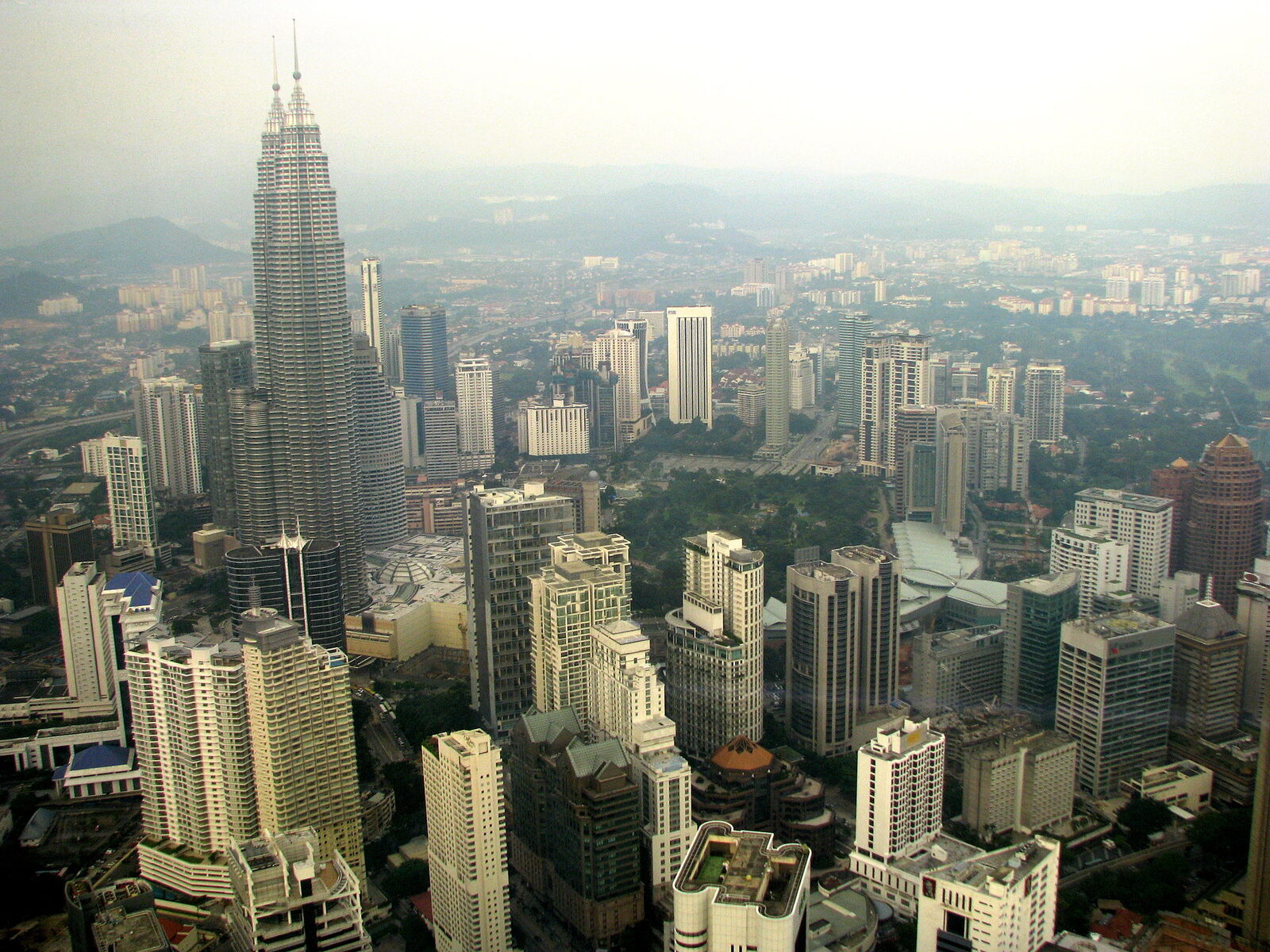 The city from KL Tower